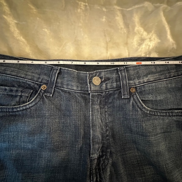 7 Seven for All Mankind A Pocket Jeans Y2k Dark Wash - Picture 8 of 12
